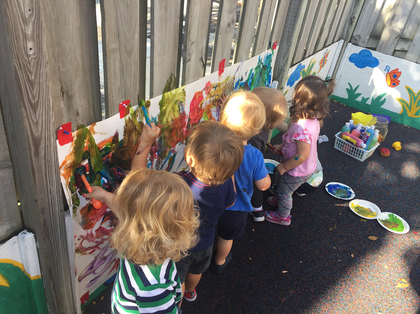 HolyCross Kids Painting Fence